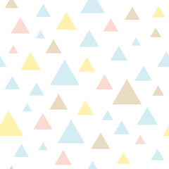 シンプルな図形の幾何学模様のシームレスパターン Wall Mural メガネ