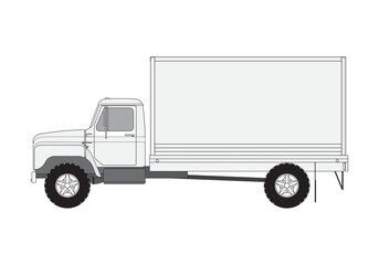 Box truck for delivery