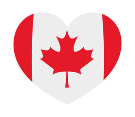 canada flag heart