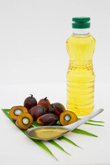 Commercial palm oil cultivation. Since palm oil contains more saturated fats its use in food. Oil from Elaeis guineensis is also used as biofuel. It is used as a cooking and in packed food products