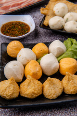 Chinese Hot pot, also known as soup-food or steamboat, is a cooking method that originates from China, prepared with a simmering pot of soup stock at the dining table