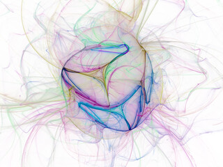 surreal futuristic digital 3d design art abstract background fractal illustration for meditation and decoration wallpaper