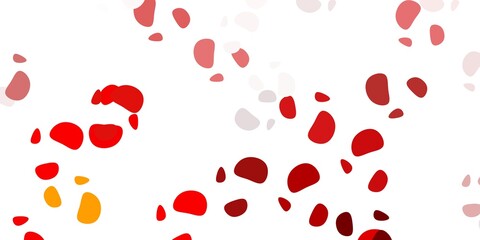 Light orange vector template with abstract forms.