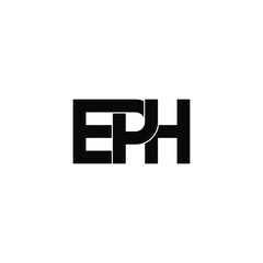 eph letter original monogram logo design