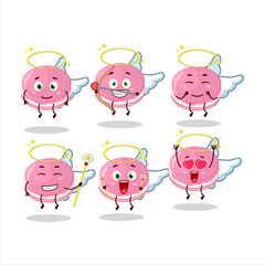 Strawberry dorayaki cartoon designs as a cute angel character