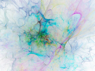 surreal futuristic digital 3d design art abstract background fractal illustration for meditation and decoration wallpaper