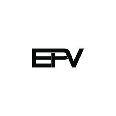 epv letter original monogram logo design