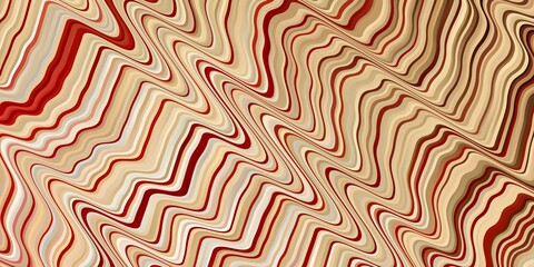 Light Pink, Yellow vector background with wry lines.