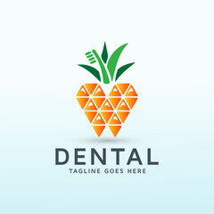 Pineapple Dentist Logo design template