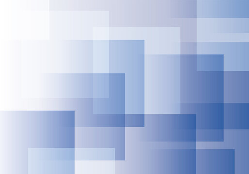 ブルーの重なる正方形のグラデーションの背景イラスト素材