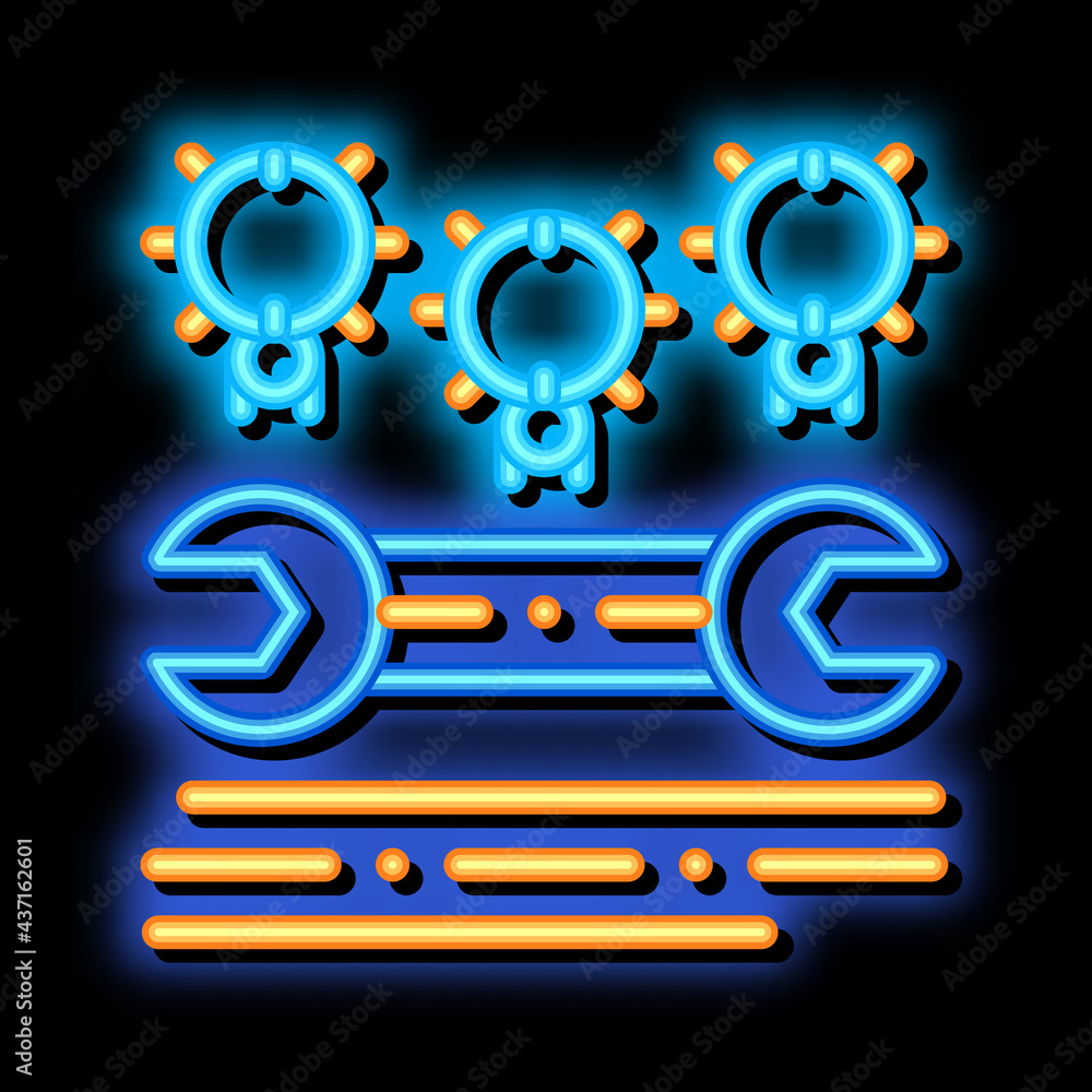 Poster bug beetle coding system neon light sign vector. glowing bright icon transparent symbol illustration