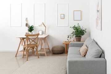 Interior of stylish living room