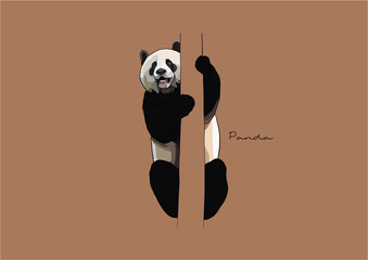 Vector Illustration of  adorable Panda © be_u_and_i