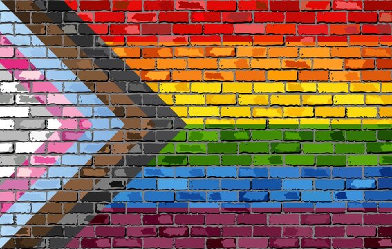 LGBT Rainbow Background. LGBTQ Gay Pride Rainbow Flag Background