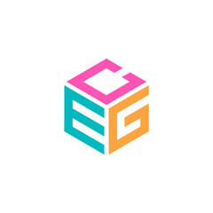 Hexagon logo with the letters CEG design