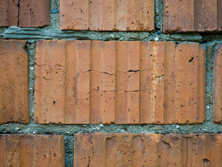 Red brick wall texture background. Home or office design backdrop