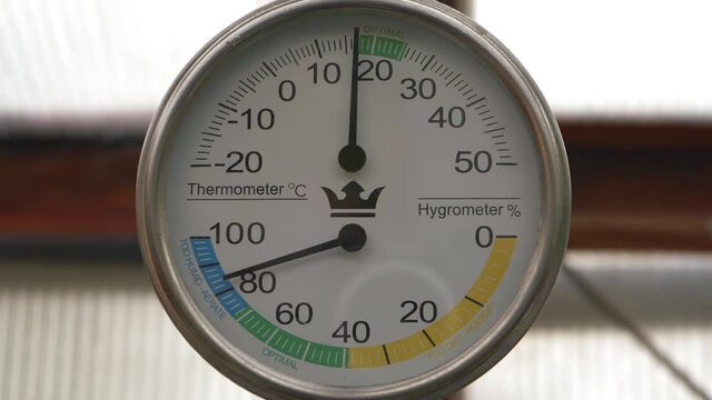 Thermometer and hygrometer weather and humidity gauge