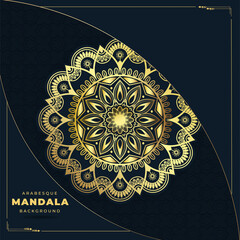Elegant luxury  with mandala design Premium, mehndi flower decorative ornament in ethnic oriental style