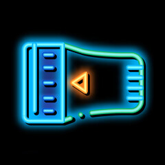 Temperature Regulator Radiator Detail neon light sign vector. Glowing bright icon transparent symbol illustration