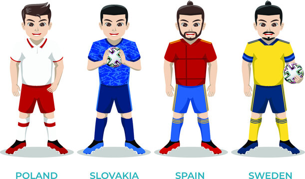 Soccer Player of National Team for European Championship