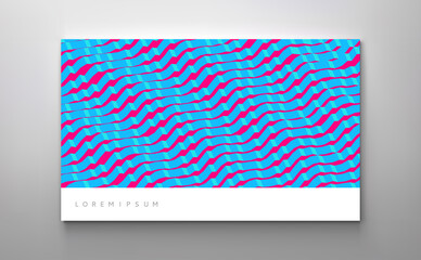 Naklejka premium Modern background with cubes. Minimalistic geometric design. Voxel art. 3D vector illustration.