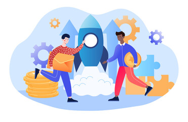 Young business partners launch new business