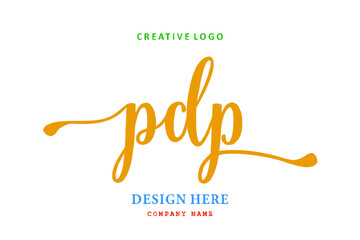 PDP lettering logo is simple, easy to understand and authoritative