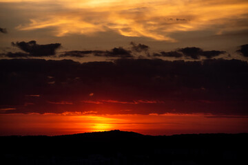 Obraz premium Sunset in the Lviv