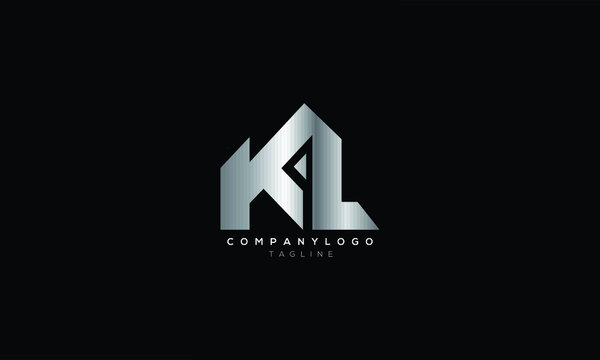 KPL AND LPK Abstract initial monogram letter alphabet logo design