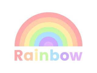 Rainbow icon illustration vector design
