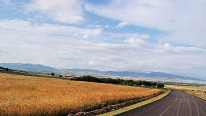 Fototapeta na wymiar turkey Isparta state road landscape