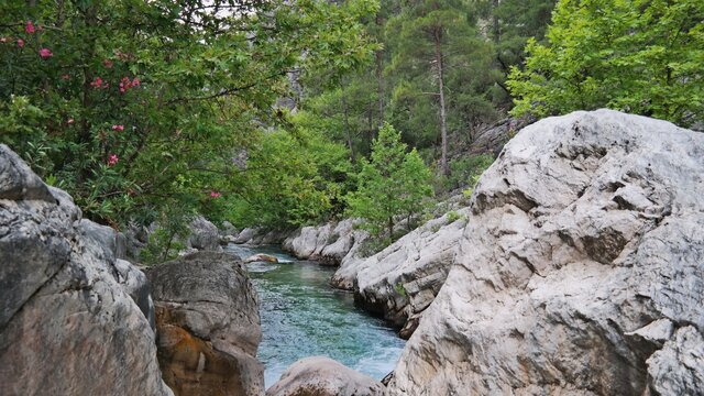 Valley landscape in Isparta, Turkey