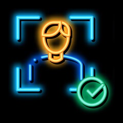 Man Winner Human Talent neon light sign vector. Glowing bright icon sign. transparent symbol illustration