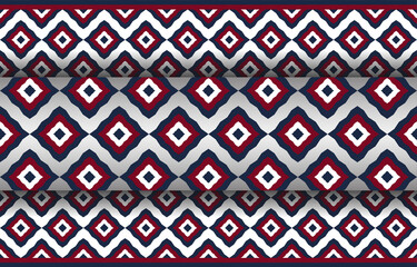 Ethnic tribal vector background. seamless pattern traditional, Design for background, wallpaper, Batik, fabric, carpet, clothing, wrapping,  and textile.Vector illustration.