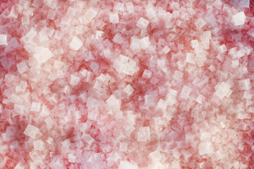 Background texture sea pink salt. Salt crystals close up. Pink salt lake
