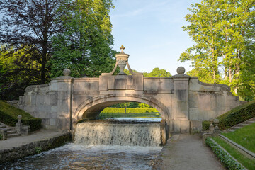 stone bridge in the Ludwigslust castle park