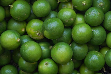 Top view of fresh citrus lemon