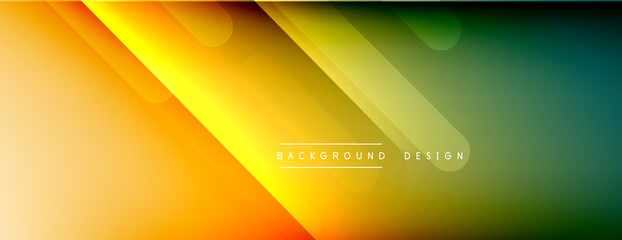 Dynamic lines abstract background. 3D shadow effects and fluid gradients. Modern overlapping forms