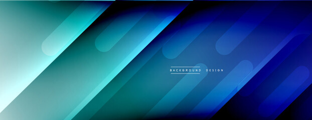 Dynamic lines abstract background. 3D shadow effects and fluid gradients. Modern overlapping forms