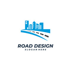 Road City logo vector template, Creative Road logo design concepts