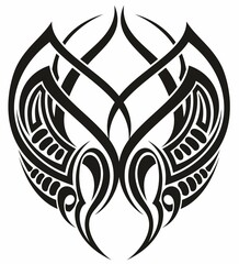 Tattoo tribal design, vector pattern elements for tattoo 