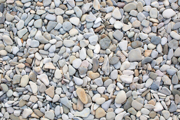 Background of gray small stones