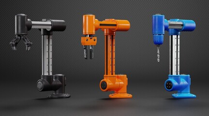 Realistic 3D Render of Robotic Arms
