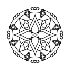 mandala decoration icon