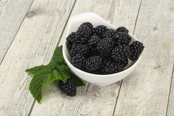 Sweet tasty ripe Blackberry heap