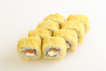 Japanese tempura roll with fish