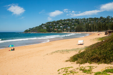 Palm Beach and coastline on Sydney northern beaches Australia
