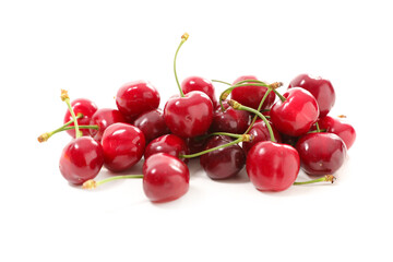 cherry fruit isolated on white background