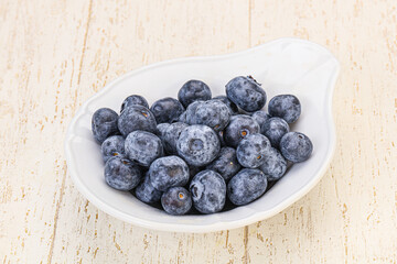 Sweet fresh juicy blueberries heap