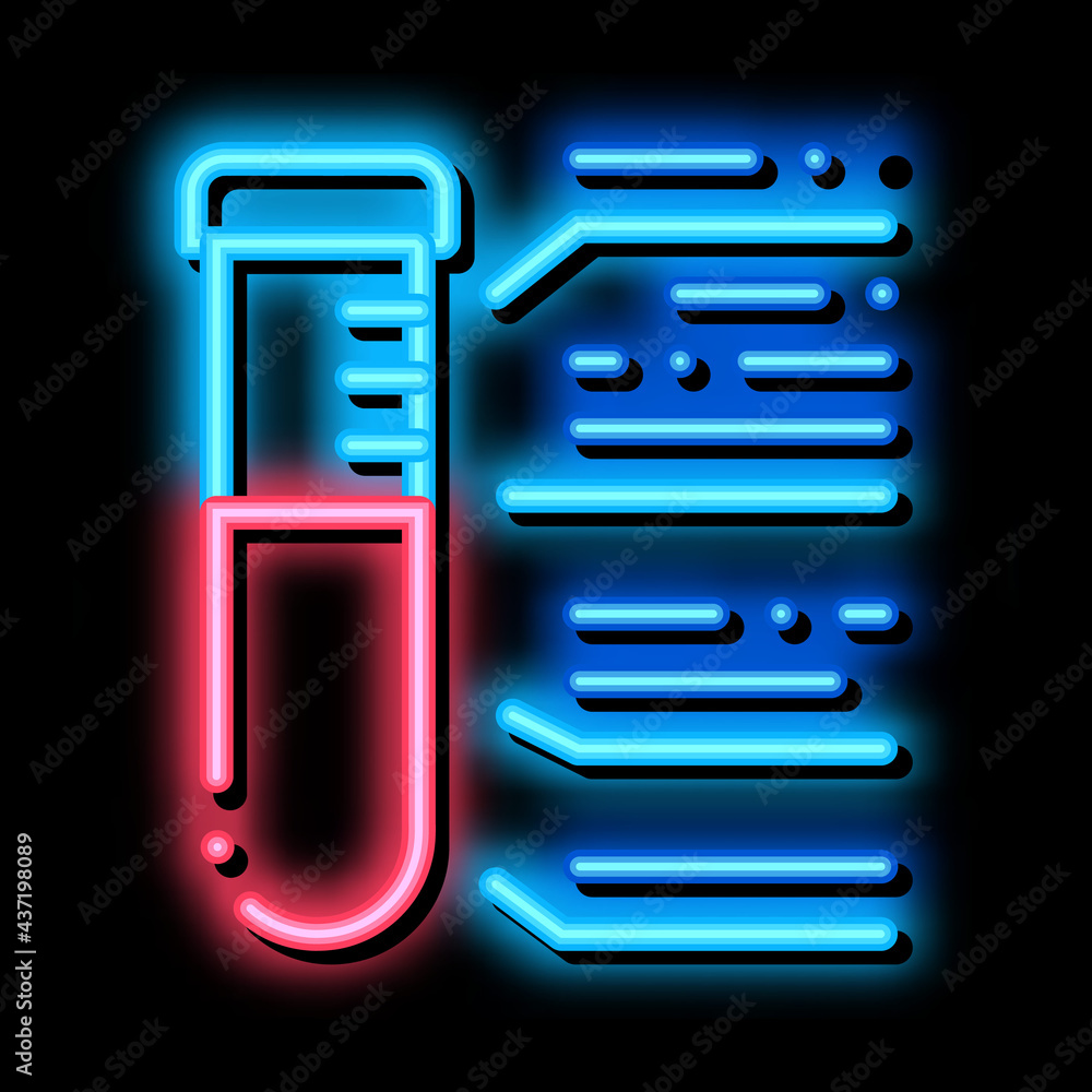 Aufkleber laboratory flask machine neon light sign vector. glowing bright icon laboratory flask sign. transpar